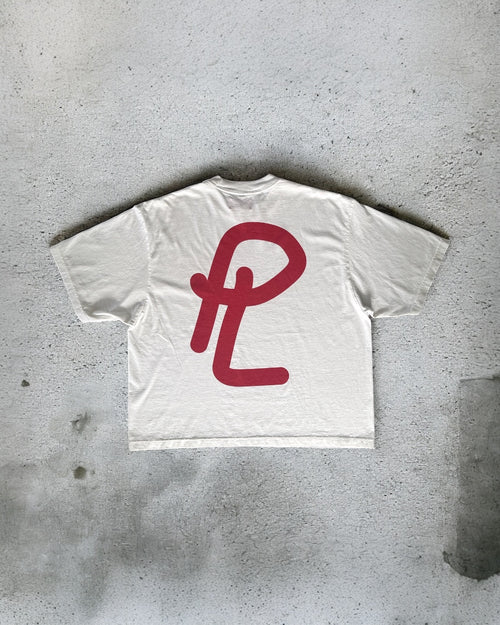Club Boxed Drop Shoulder Tee - White