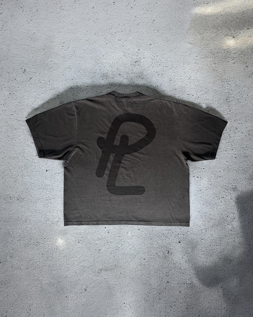 Club Boxed Drop Shoulder Tee - Grey
